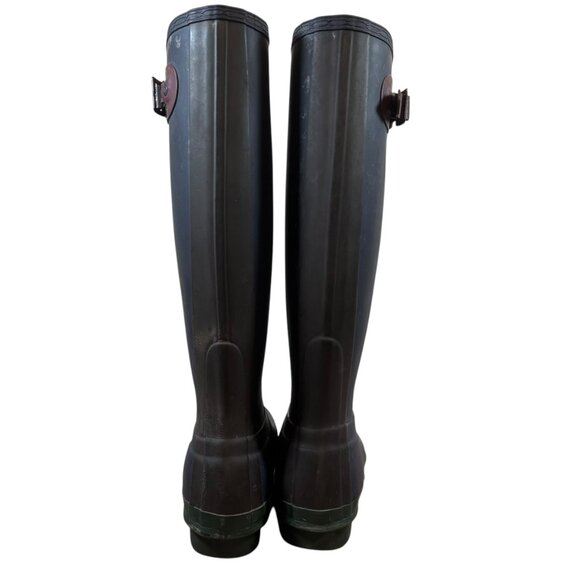 Hunter Original Refined Tall Navy Rain Boots - Picture 4 of 8